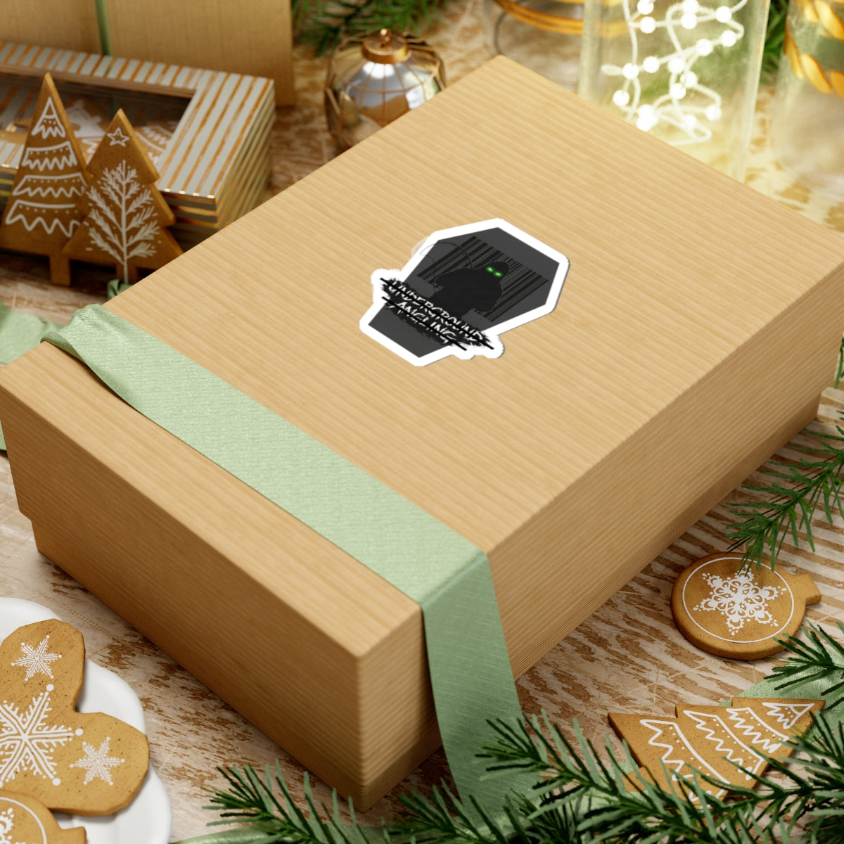 Underground Angling figure logo sticker